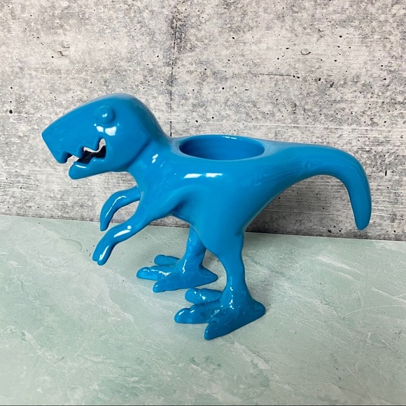 Teal T-Rex votive candle holder Urban Outfitters - Picture 2 of 9